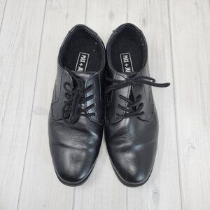 Boys Black Oxford Dress Shoes, Size 5 - Max & Jake